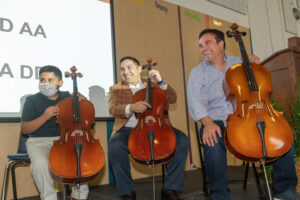 Jayden with Eddie Lopez and Peter Dorman