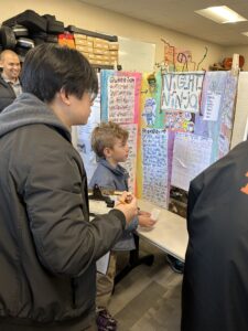 2023 Science Fair Judge with Calvin