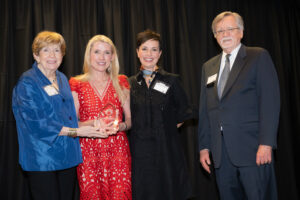 Penny Burck with Drs. Courtney Byrd, Melissa Chavez and William Lasher