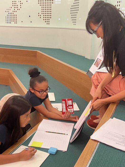 UT Elementary students working on their spelling in the research study