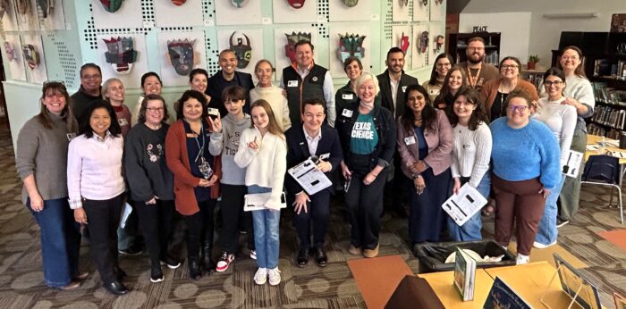 Group photo of all of the science fair judges.