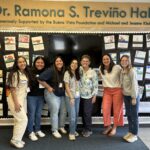 UT Austin Social Work interns pose with UT Elementary Social Work program lead Andrea Menchaca and UT Austin retired faculty Kathy Armenta