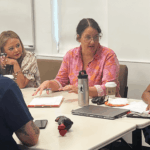 Work group at Professional Development training