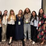 Andrea poses with some of her interns from last year and this year