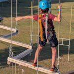 Outdoor school: suspended arial course